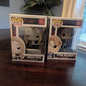 Funko Animation Castlevania Figures - Adrian Tepes and Sypha Belnades